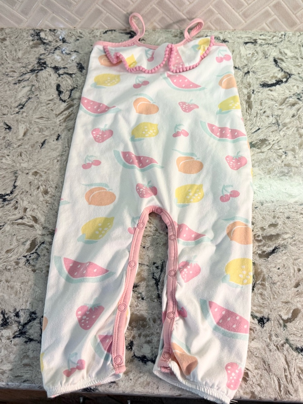 Monica + Andy Ruffle Fruit Romper